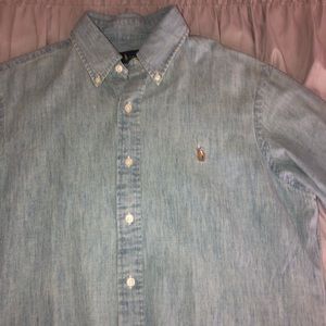 Classic fit denim Ralph Lauren button down